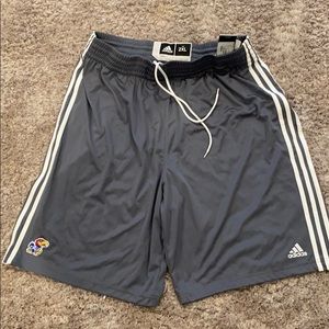Kansas Jayhawks shorts Gray XXL